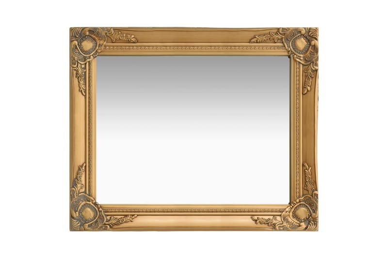 Väggspegel barockstil 50x60 cm guld - Guld - Hallspegel - Väggspegel