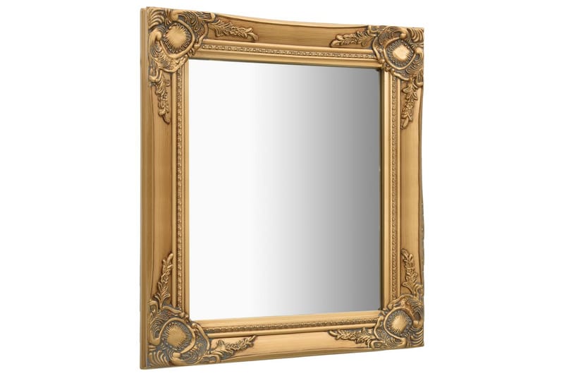 Väggspegel barockstil 50x60 cm guld - Guld - Hallspegel - Väggspegel