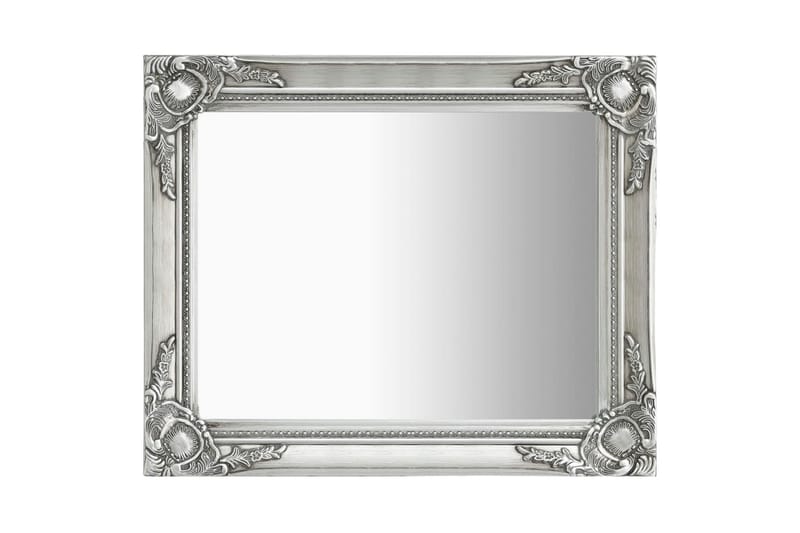Väggspegel barockstil 50x60 cm silver - Silver - Hallspegel - Väggspegel