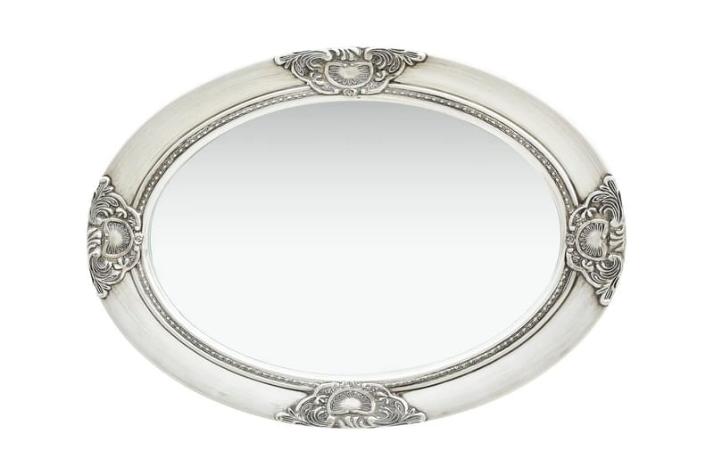 Väggspegel barockstil 50x70 cm silver - Silver - Hallspegel - Väggspegel