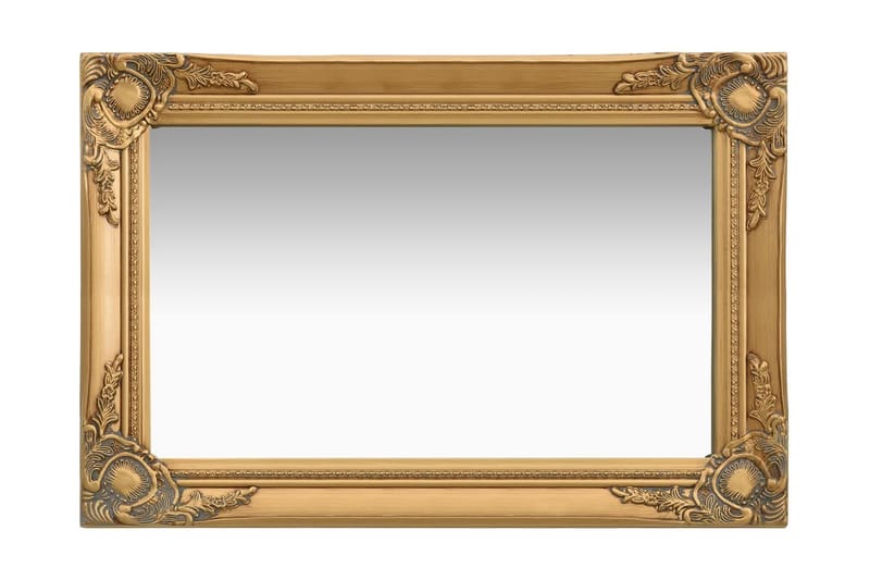 Väggspegel barockstil 60x40 cm guld - Guld - Hallspegel - Väggspegel