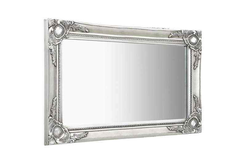 Väggspegel barockstil 60x40 cm silver - Silver - Hallspegel - Väggspegel