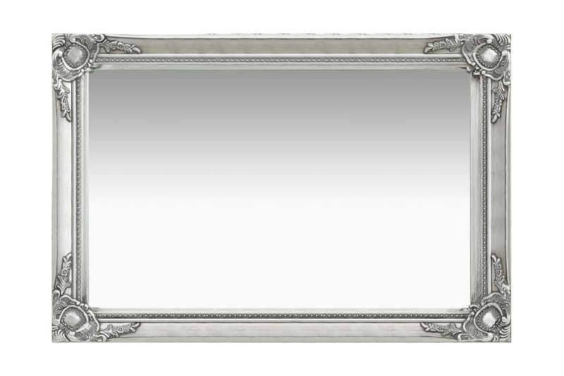 Väggspegel barockstil 60x40 cm silver - Silver - Hallspegel - Väggspegel