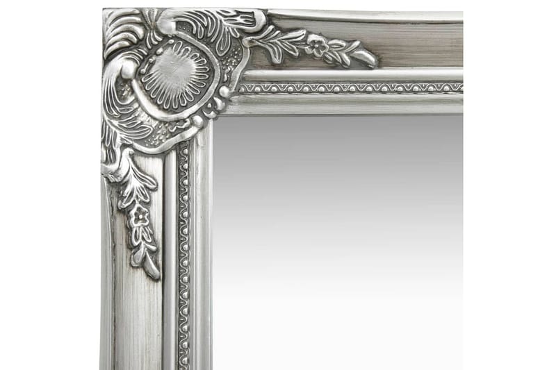 Väggspegel barockstil 60x60 cm silver - Silver - Hallspegel - Väggspegel