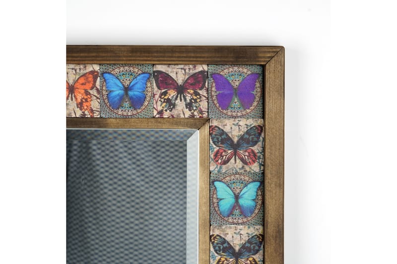 Väggspegel Chandren Fjärilar - Flerfärgad - Hallspegel - Väggspegel