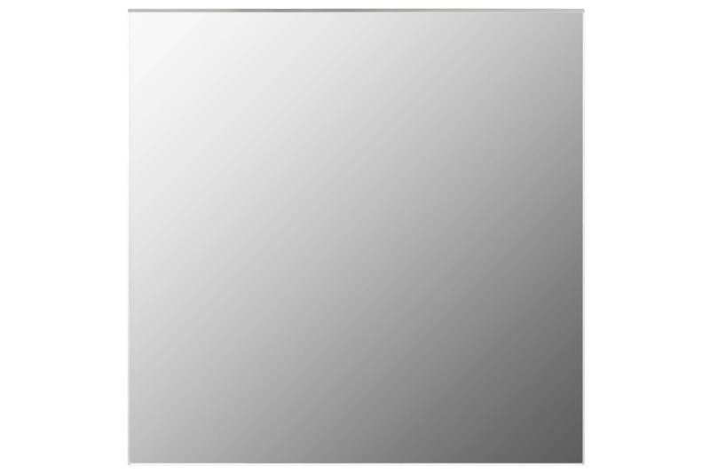 Väggspegel fyrkantig 40x40 cm glas - Silver - Hallspegel - Väggspegel