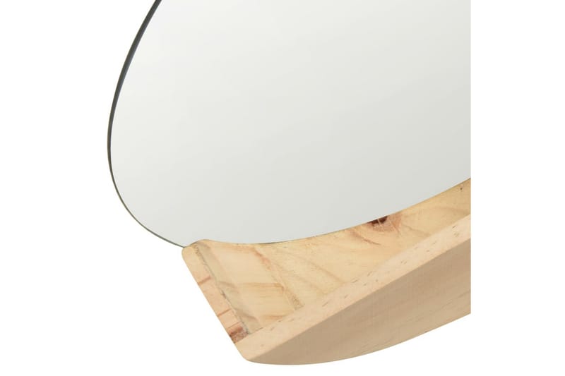 Väggspegel massiv furu 35 cm - Brun - Hallspegel - Väggspegel