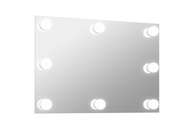 Väggspegel med LED-belysning Rektangulärt - Silver - Hallspegel - Väggspegel