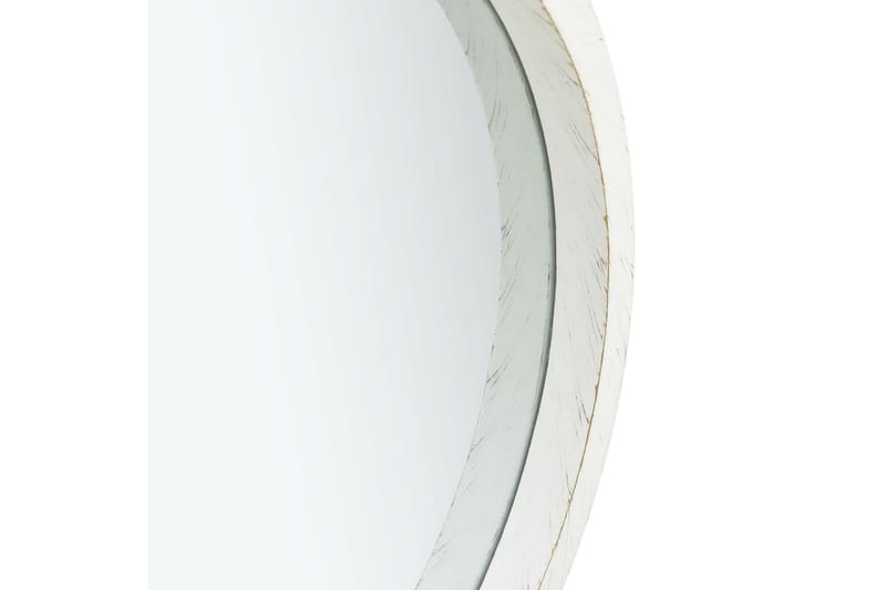 Väggspegel med rem 50 cm vit - Vit - Hallspegel - Väggspegel