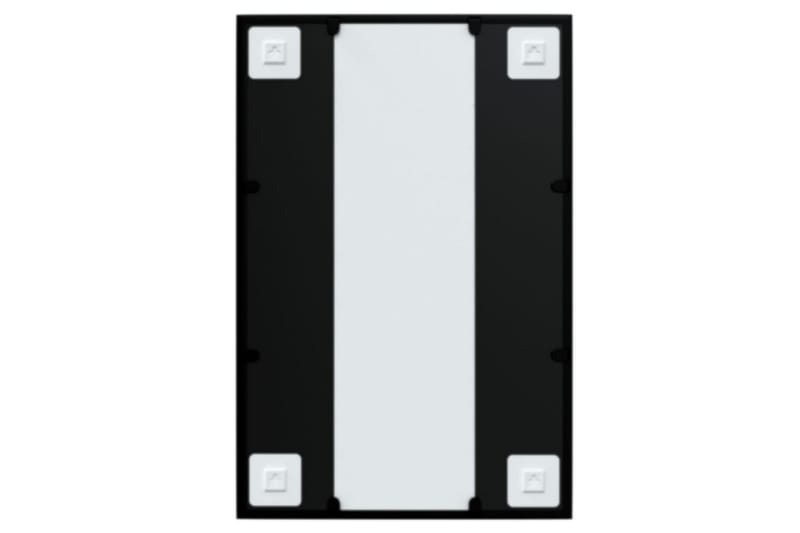 Väggspegel svart 60x40 cm metall - Svart - Hallspegel - Väggspegel