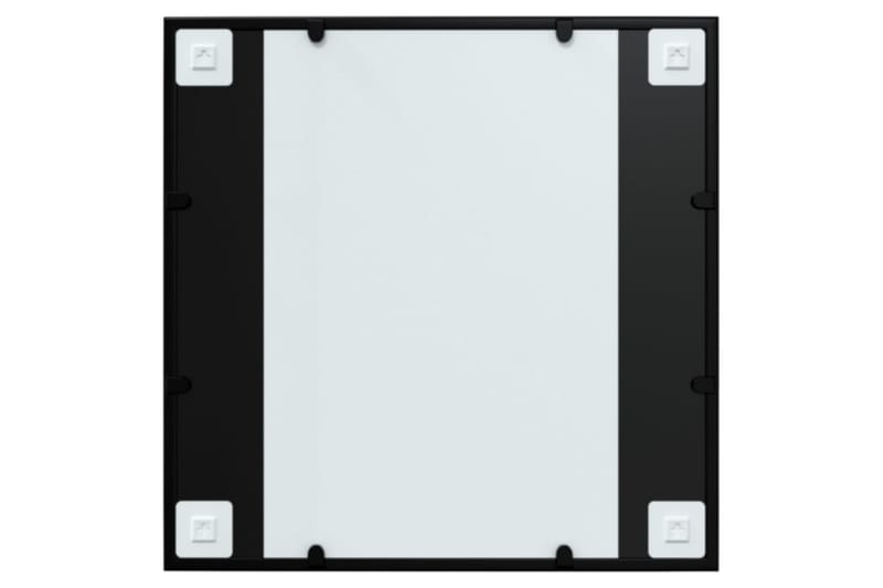Väggspegel svart 60x60 cm metall - Svart - Hallspegel - Väggspegel