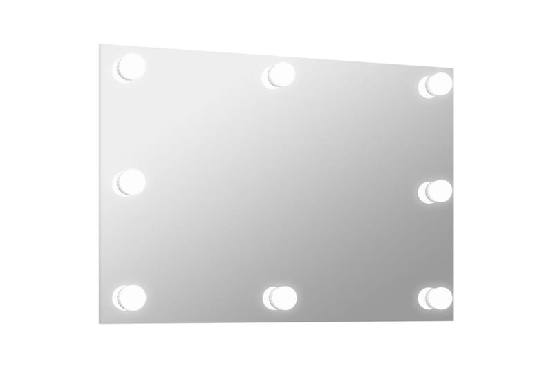Väggspegel utan ram LED-belysning rektangulär - Silver - Hallspegel - Väggspegel