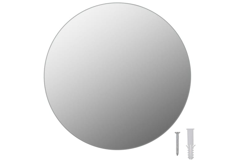 Väggspegel utan ram LED-belysning rund - Silver - Hallspegel - Väggspegel