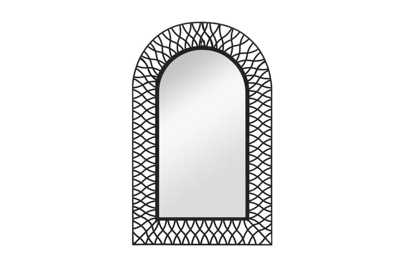 Väggspegel välvd 50x80 cm svart - Svart - Hallspegel - Väggspegel