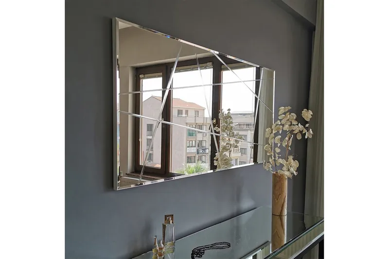 Västerort Spegel Liggande - Silver - Inredning - Spegel - Väggspegel