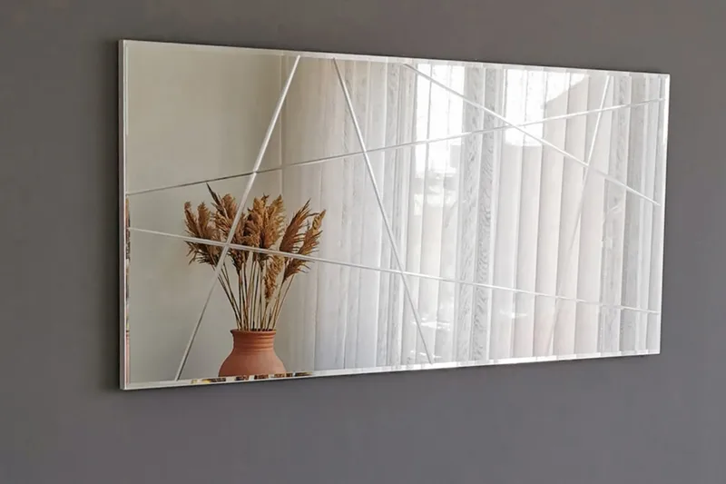 Västerort Spegel Liggande - Silver - Inredning - Spegel - Väggspegel