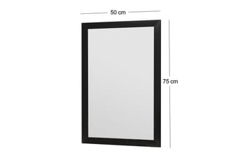 Vanomi Spegel 50 cm Rektangulär - Svart - Inredning - Spegel - Väggspegel