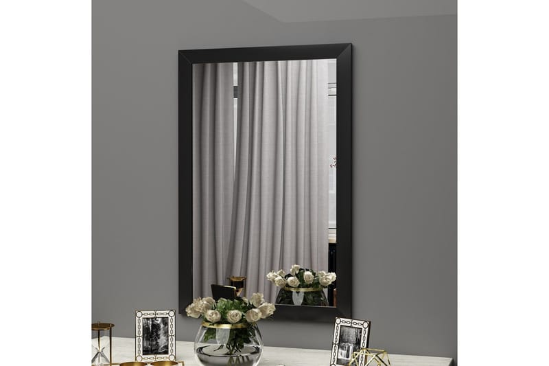 Vanomi Spegel 50 cm Rektangulär, Svart