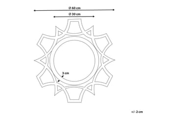 Väggspegel Zapopan - Inredning - Spegel - Hallspegel