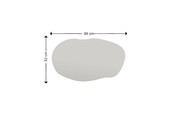 Zeo Spegel 52 cm Rektangulär - Svart - Inredning - Spegel - Väggspegel