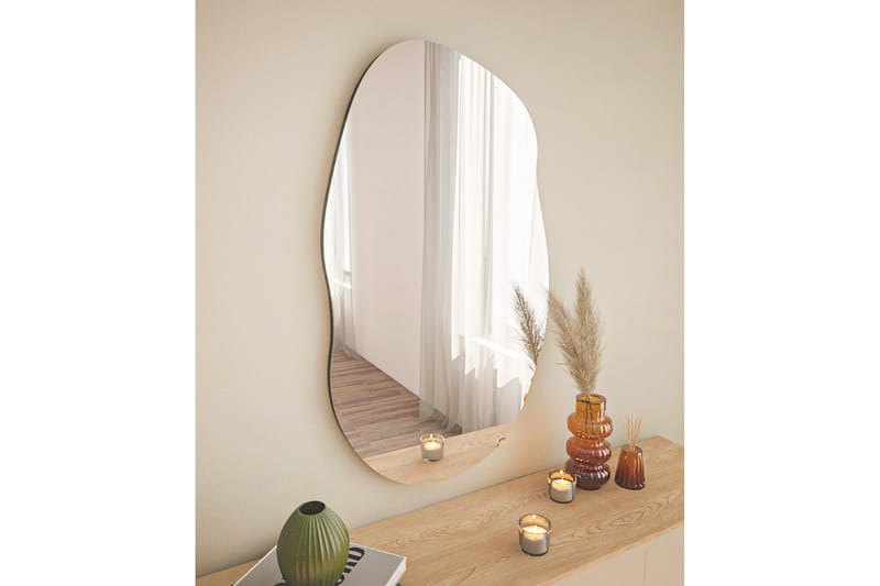 Zeo Spegel 52 cm Rektangulär - Svart - Inredning - Spegel - Väggspegel