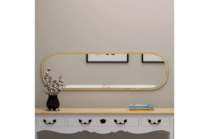 Zeos Spegel 40 cm Rektangulär - Trä/Natur - Inredning - Spegel - Väggspegel