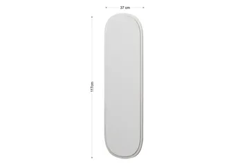 Zeos Spegel 40 cm Rektangulär - Vit - Inredning - Spegel - Väggspegel