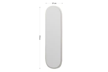 Zeos Spegel 40 cm Rektangulär - Vit - Inredning - Spegel - Väggspegel