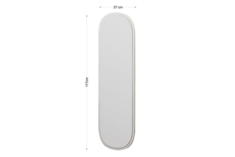 Zeos Spegel 40 cm Rektangulär - Vit - Inredning - Spegel - Väggspegel