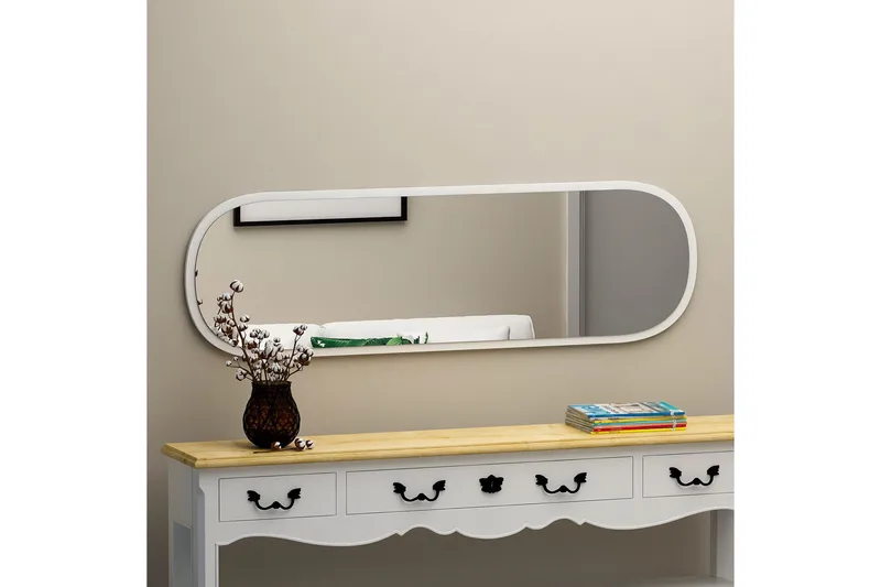 Zeos Spegel 40 cm Rektangulär - Vit - Inredning - Spegel - Väggspegel