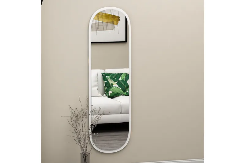 Zeos Spegel 40 cm Rektangulär - Vit - Inredning - Spegel - Väggspegel