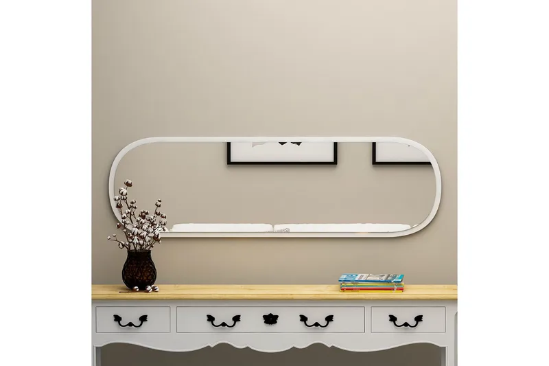 Zeos Spegel 40 cm Rektangulär - Vit - Inredning - Spegel - Väggspegel