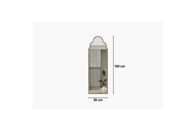 Vetra Golvspegel 50x160 cm - Rödfärgat trä - Inredning - Spegel - Golvspegel