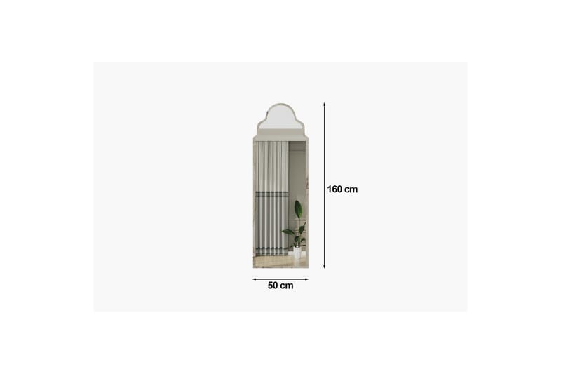 Vetra Golvspegel 50x160 cm - Vit - Inredning - Spegel - Golvspegel