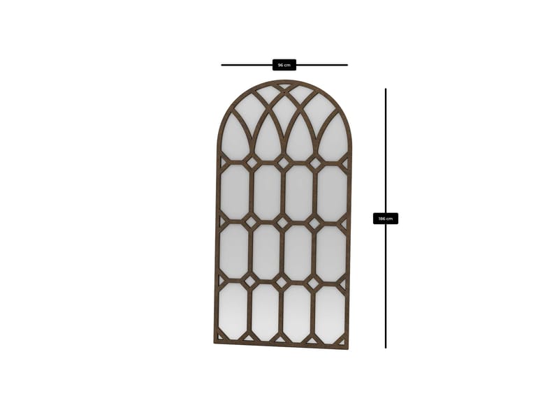 Vinor Golvspegel 180 cm - Brun - Inredning - Spegel - Golvspegel