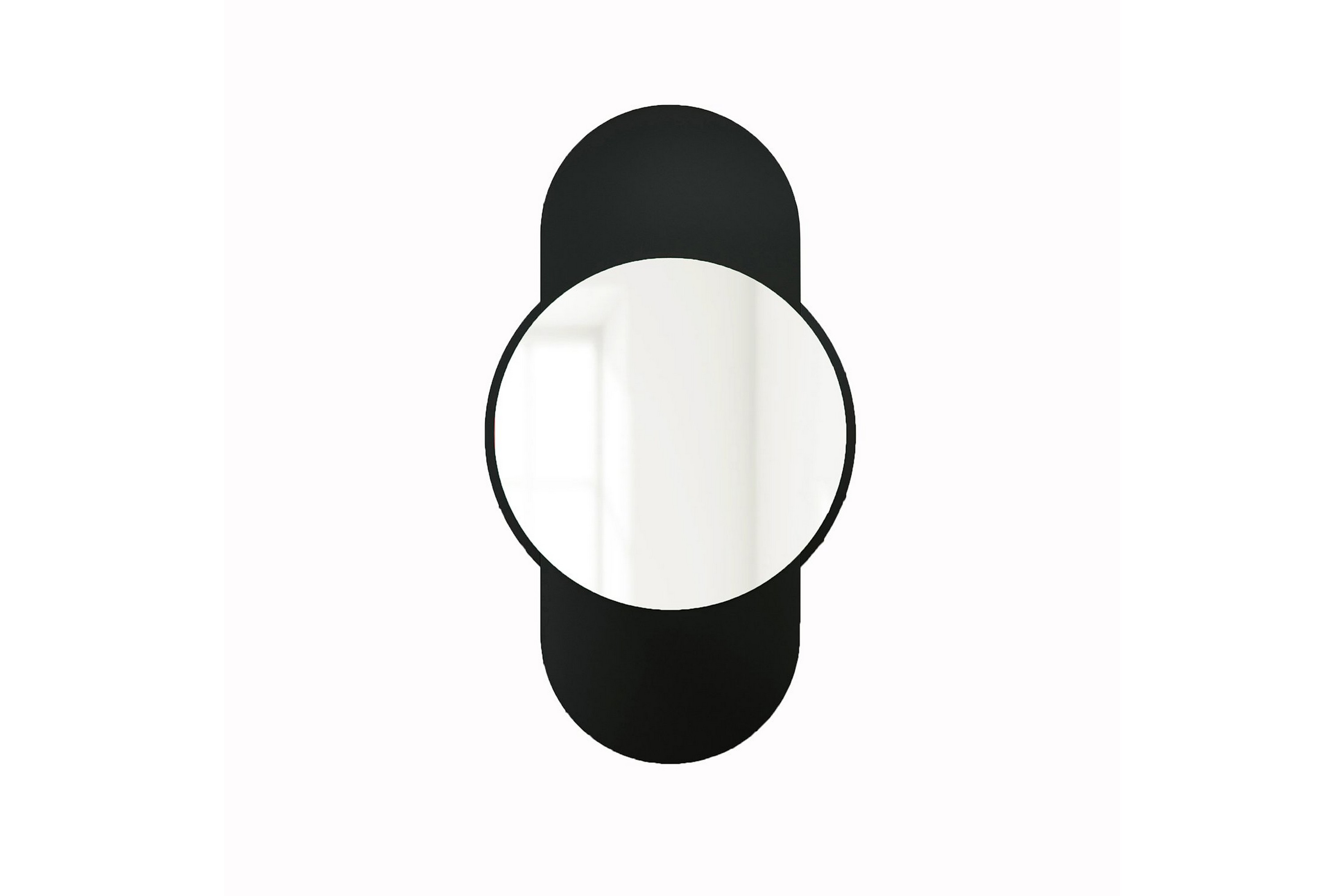 Vägghängd Spegel Ewelina Rund 60 cm Svart