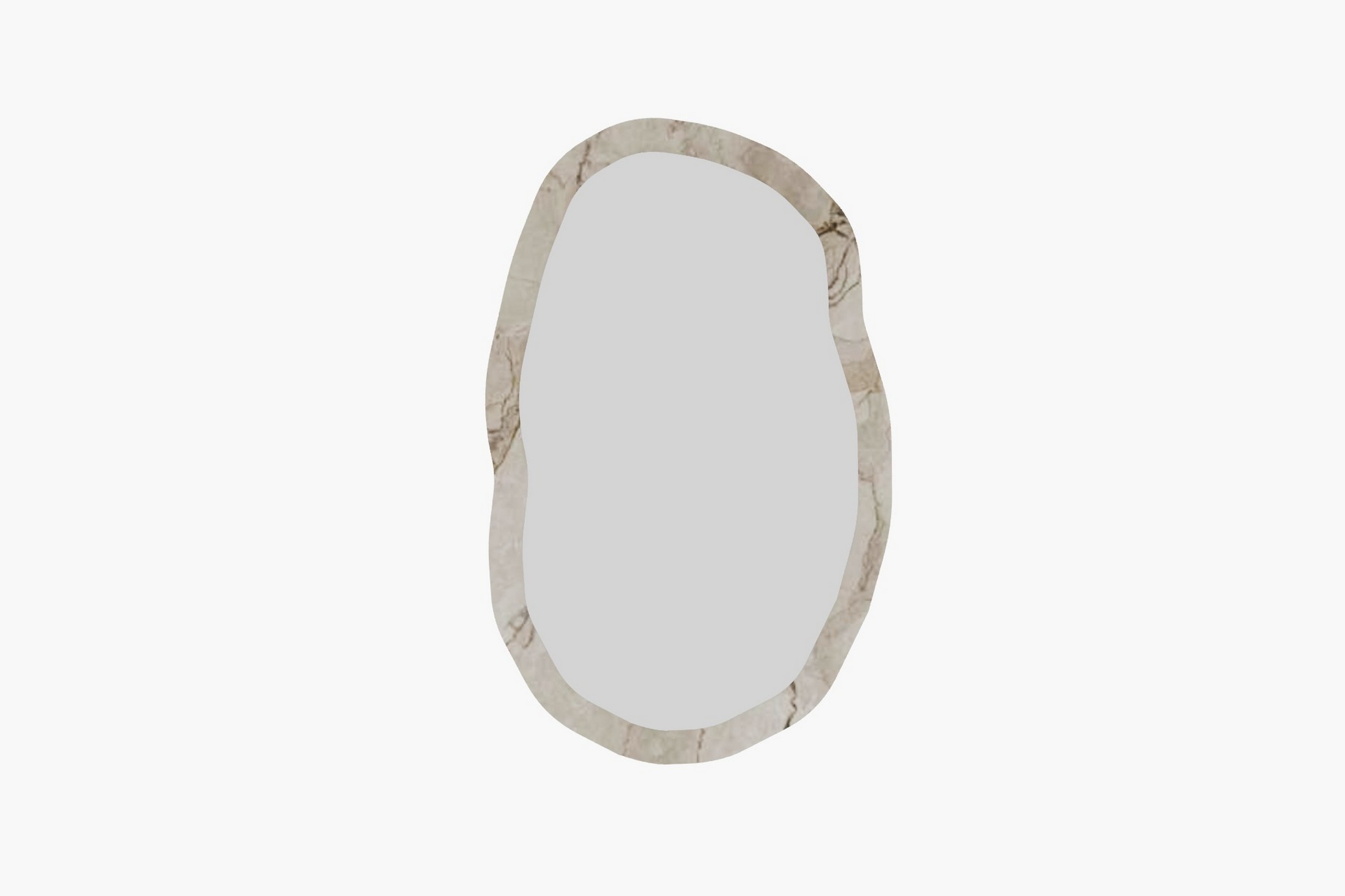 Vägghängd Spegel Zeo 52 cm Beige