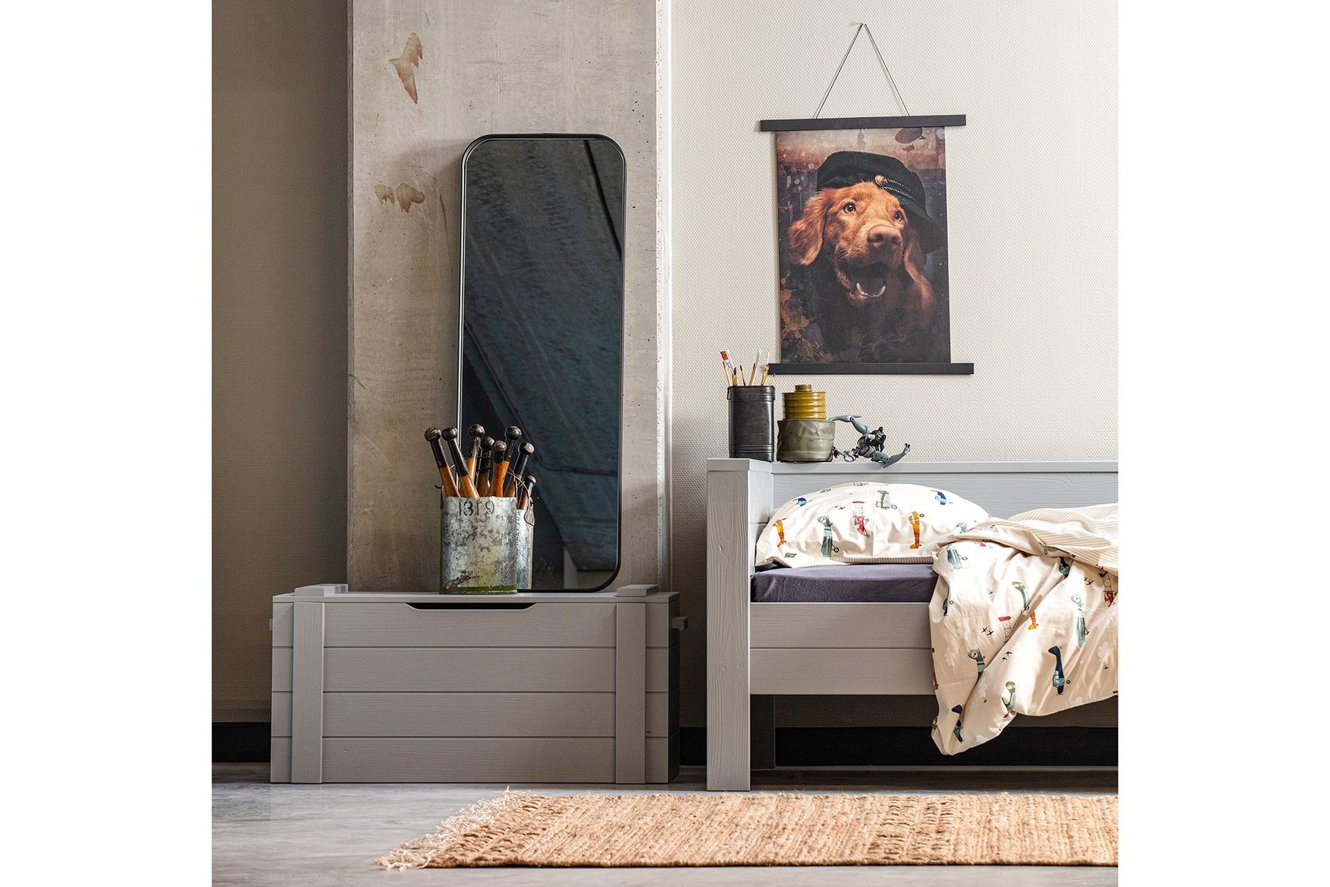 Biella Spegel 40x110 cm - Svart