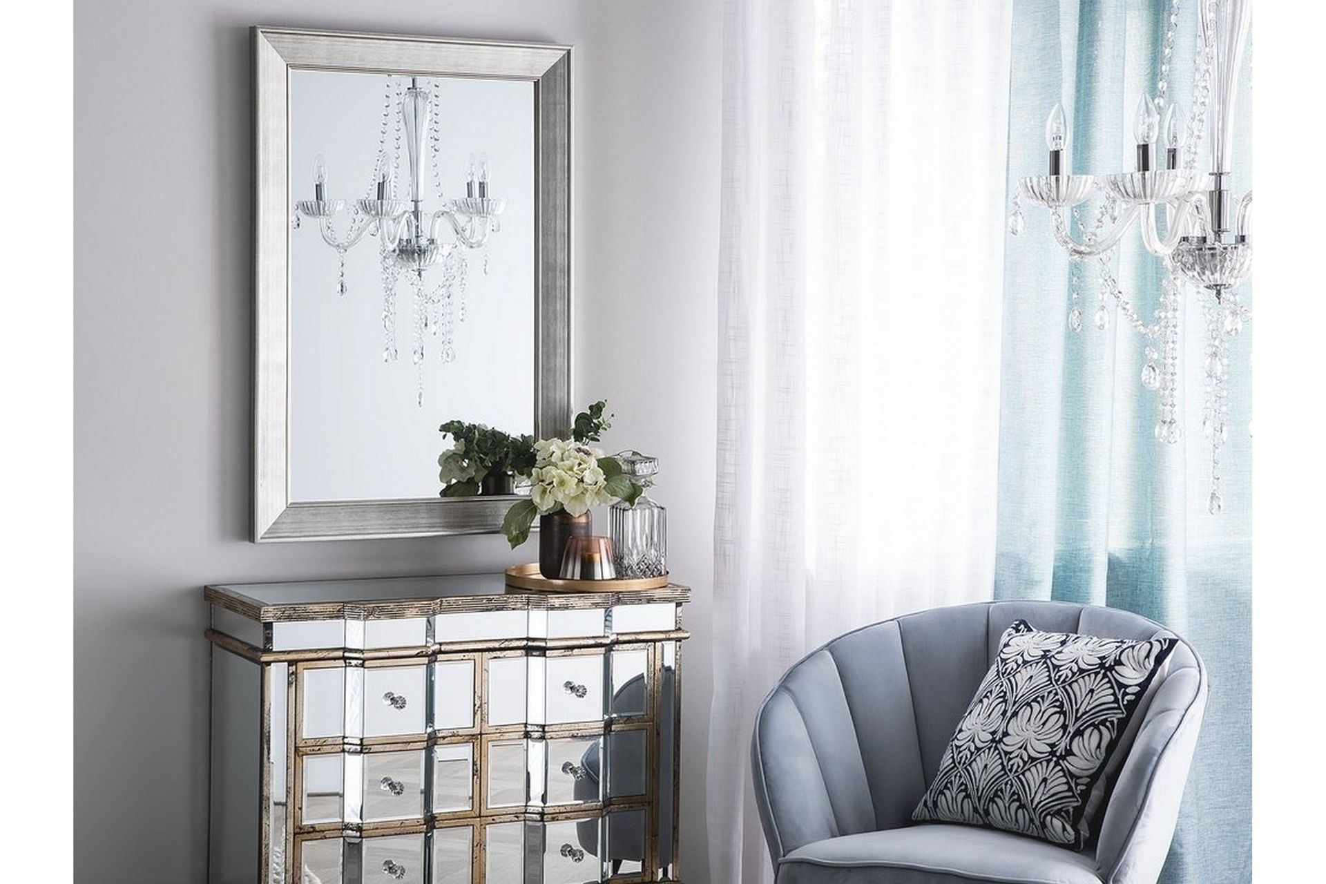 Bubry Spegel 61 cm - Silver