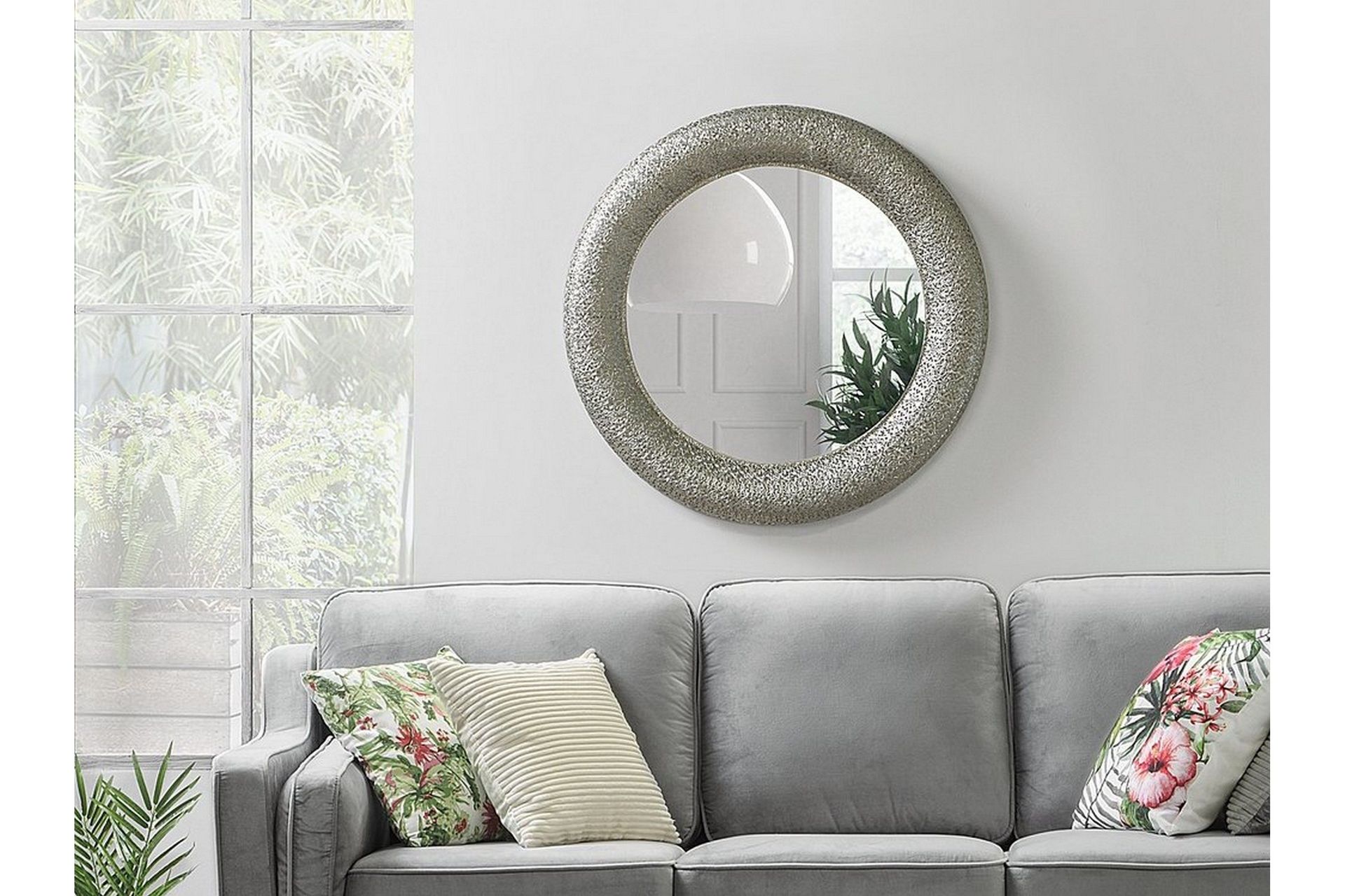 Channay Spegel 80 cm - Silver