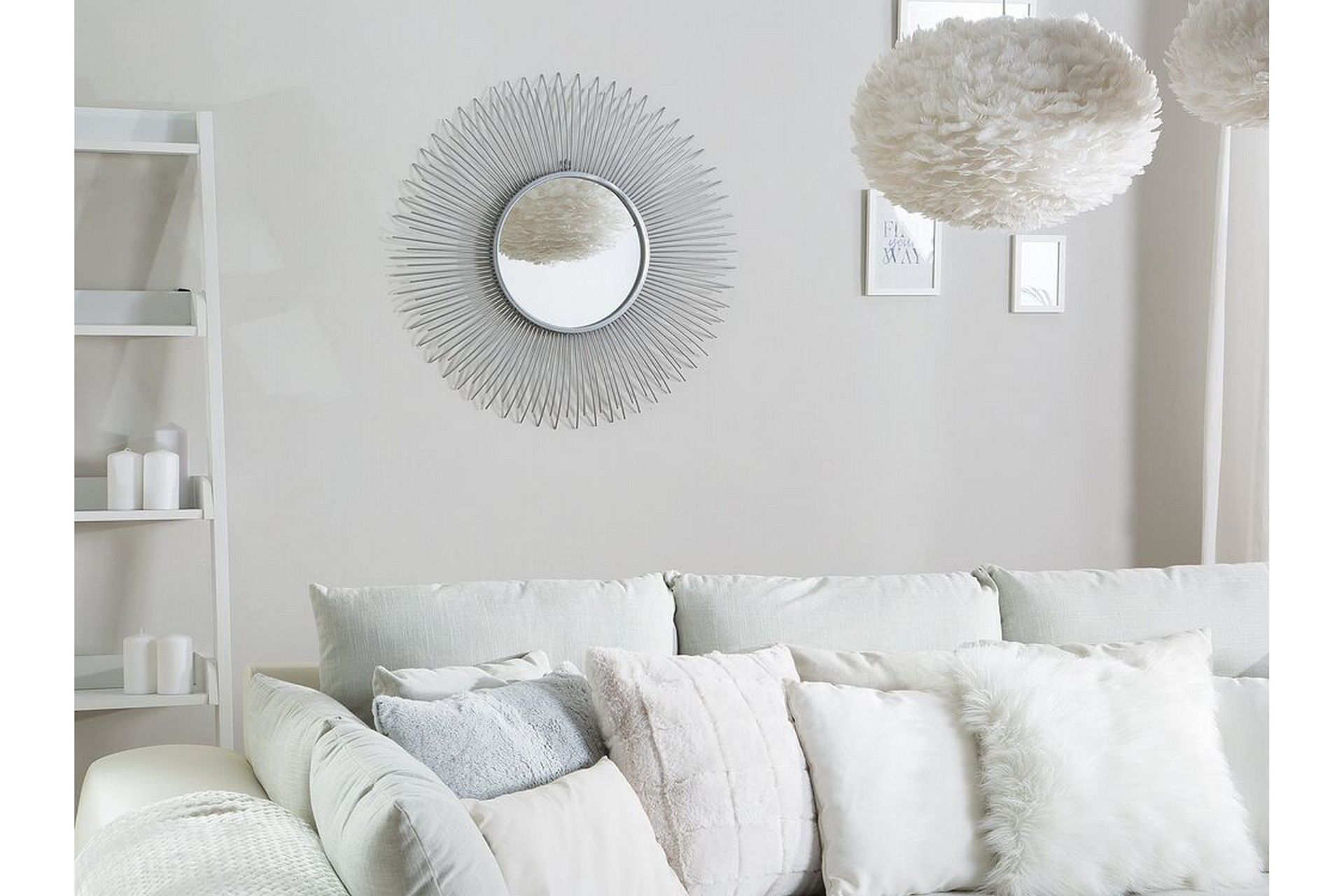 Cilly Spegel 80 cm - Silver