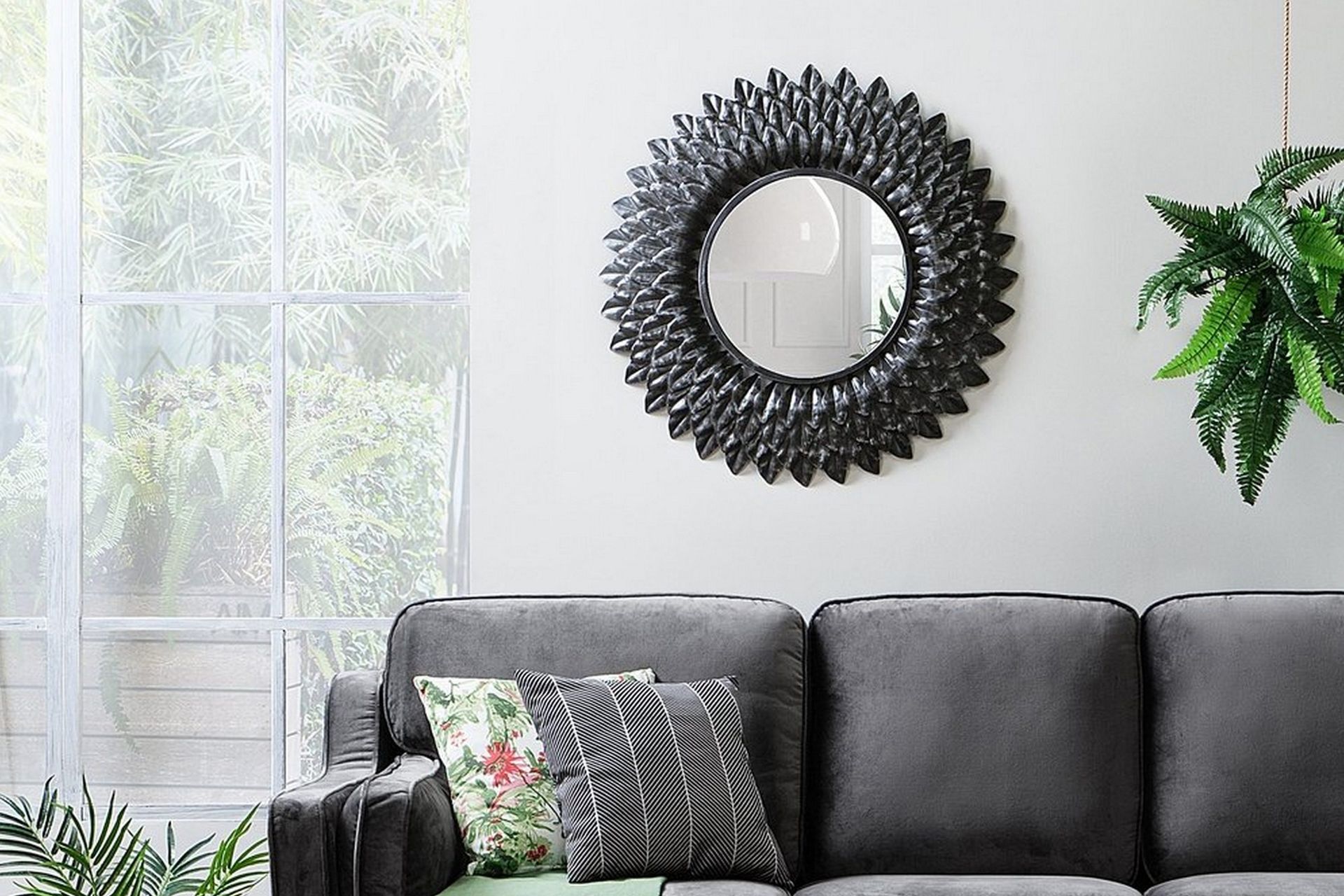 Larrau Spegel 70 cm - Silver