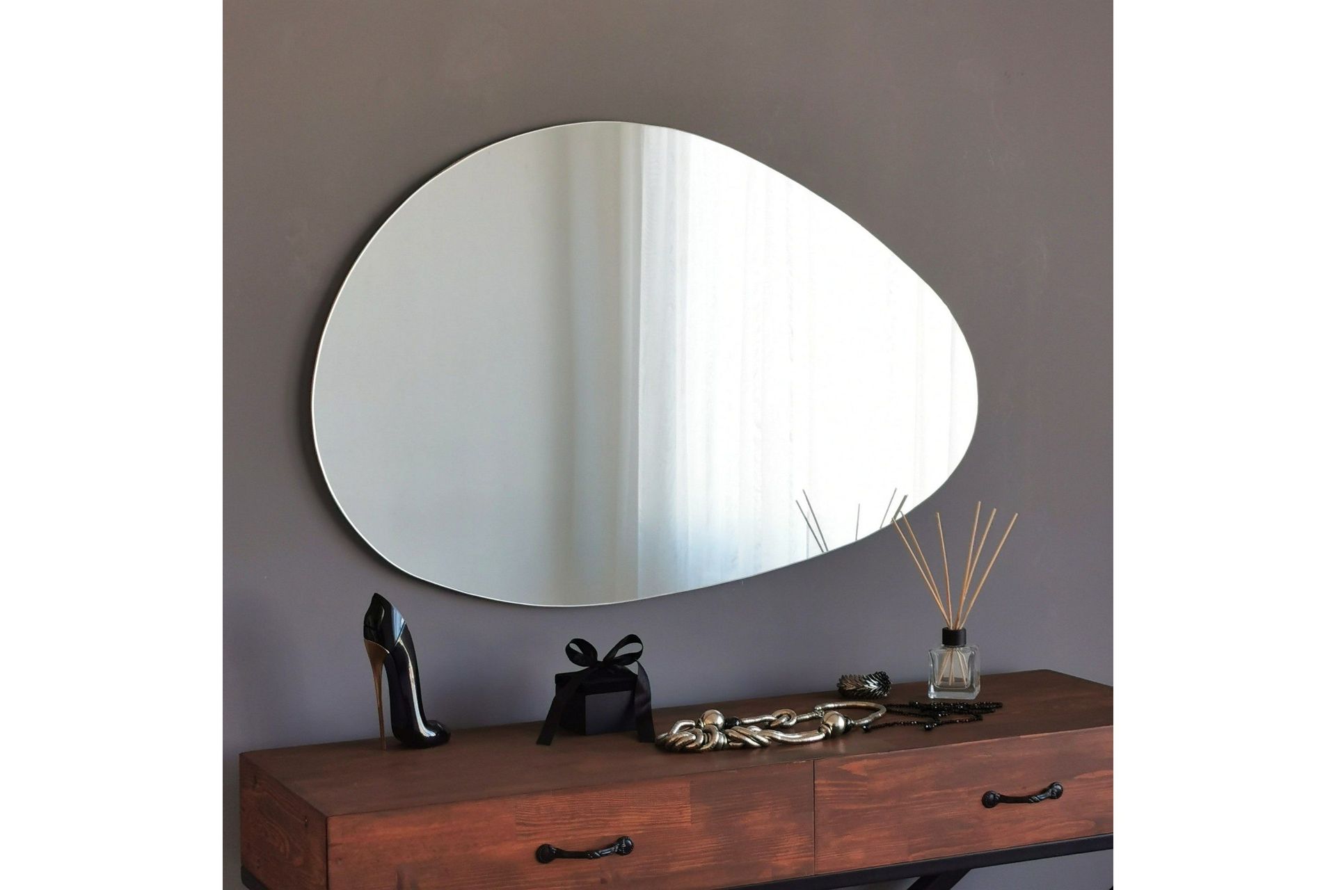 Spegel 50x76 cm - Svart