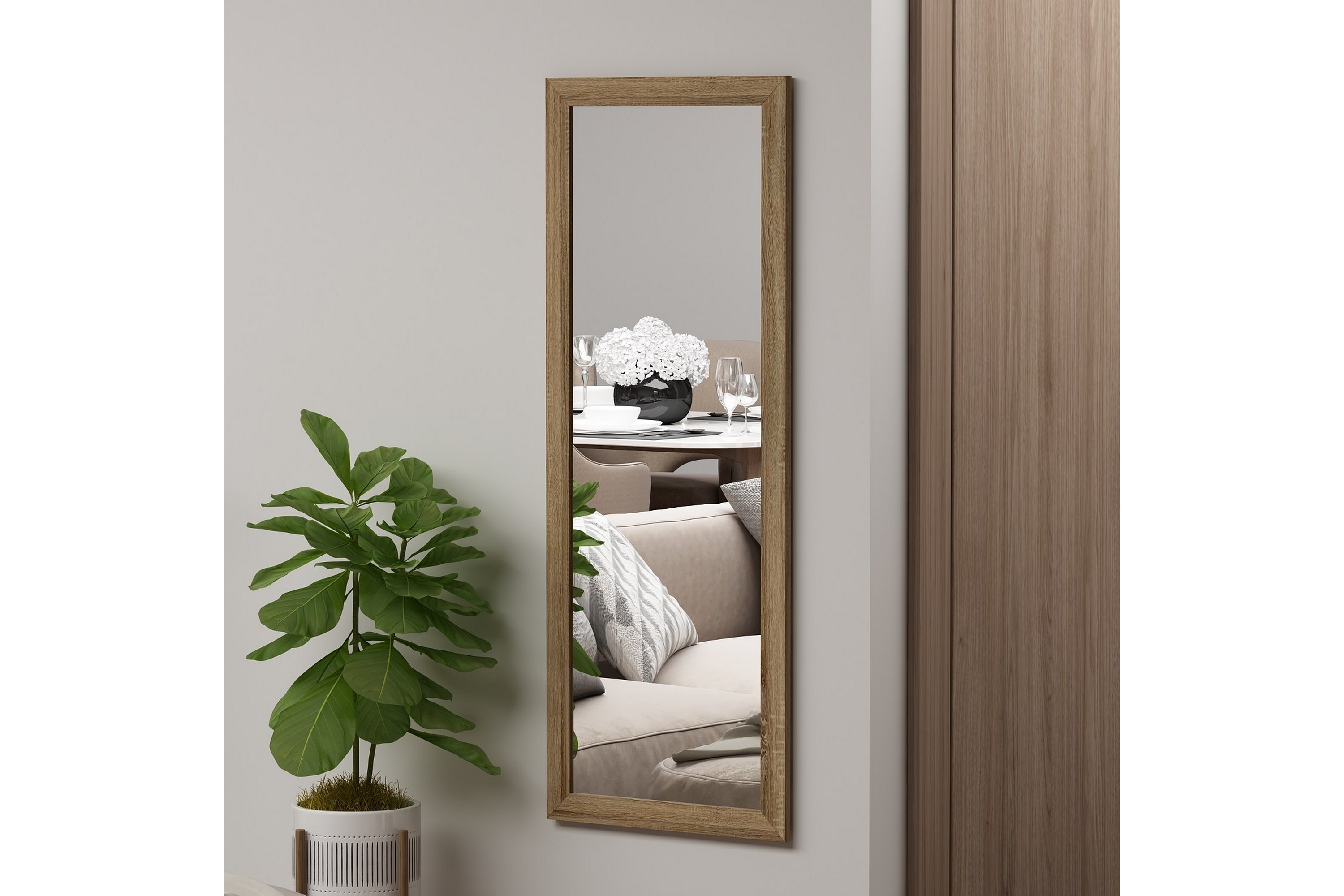 Spegel Lipa 40 cm Rektangulär TräNatur
