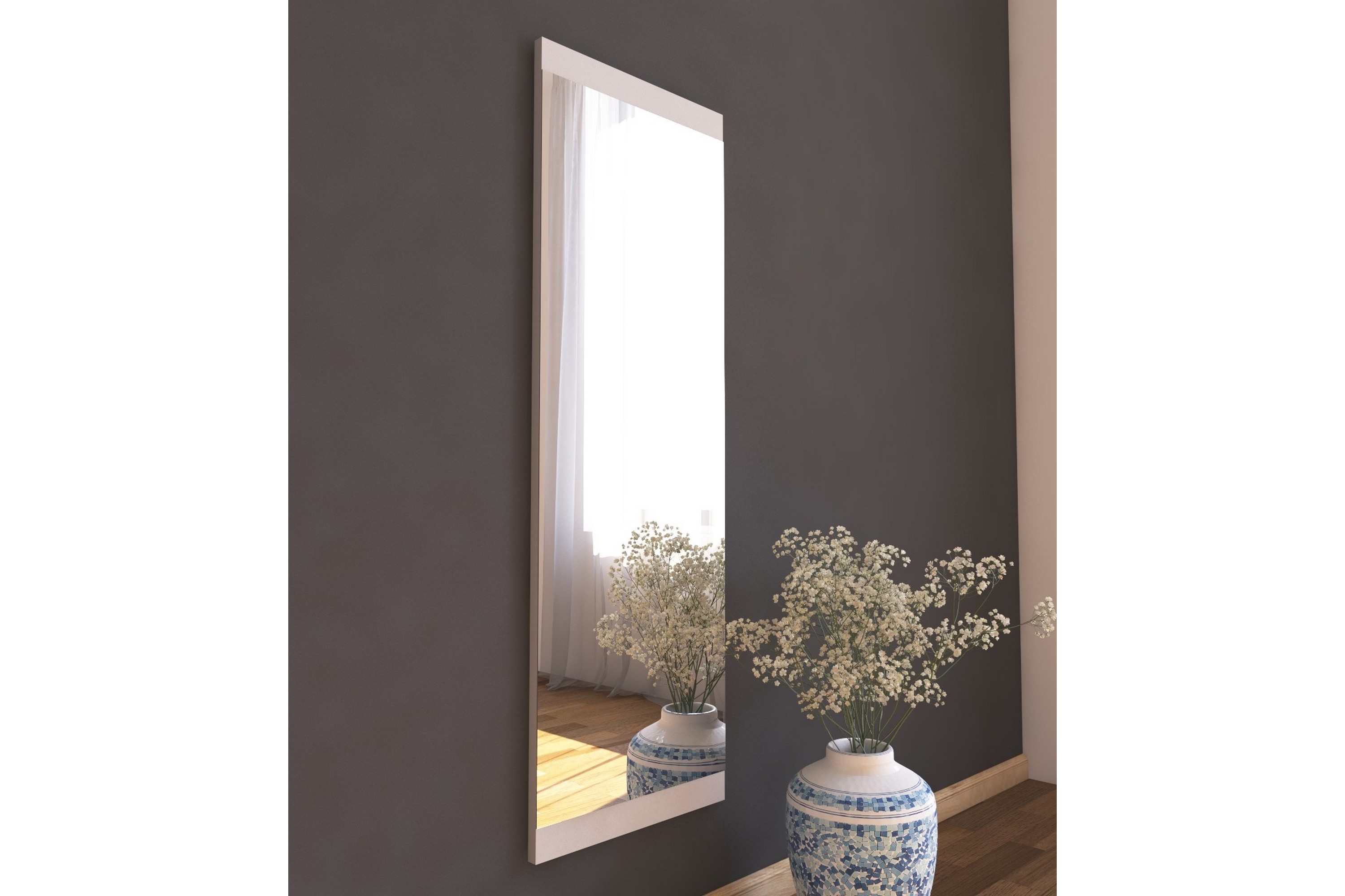 Spegel Neom 40 cm Rektangulär Vit