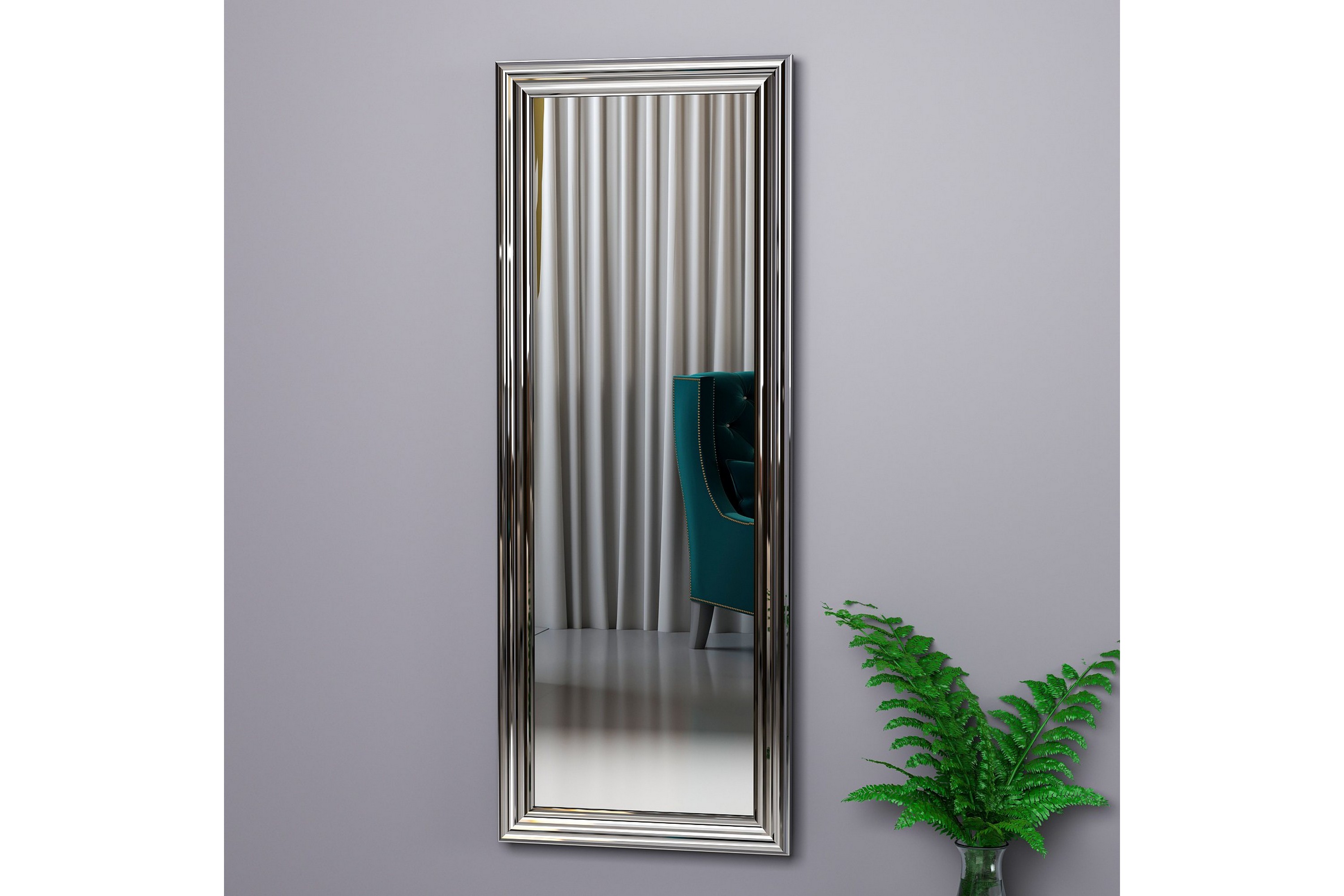 Spegel Rube 40 cm Rektangulär Silver