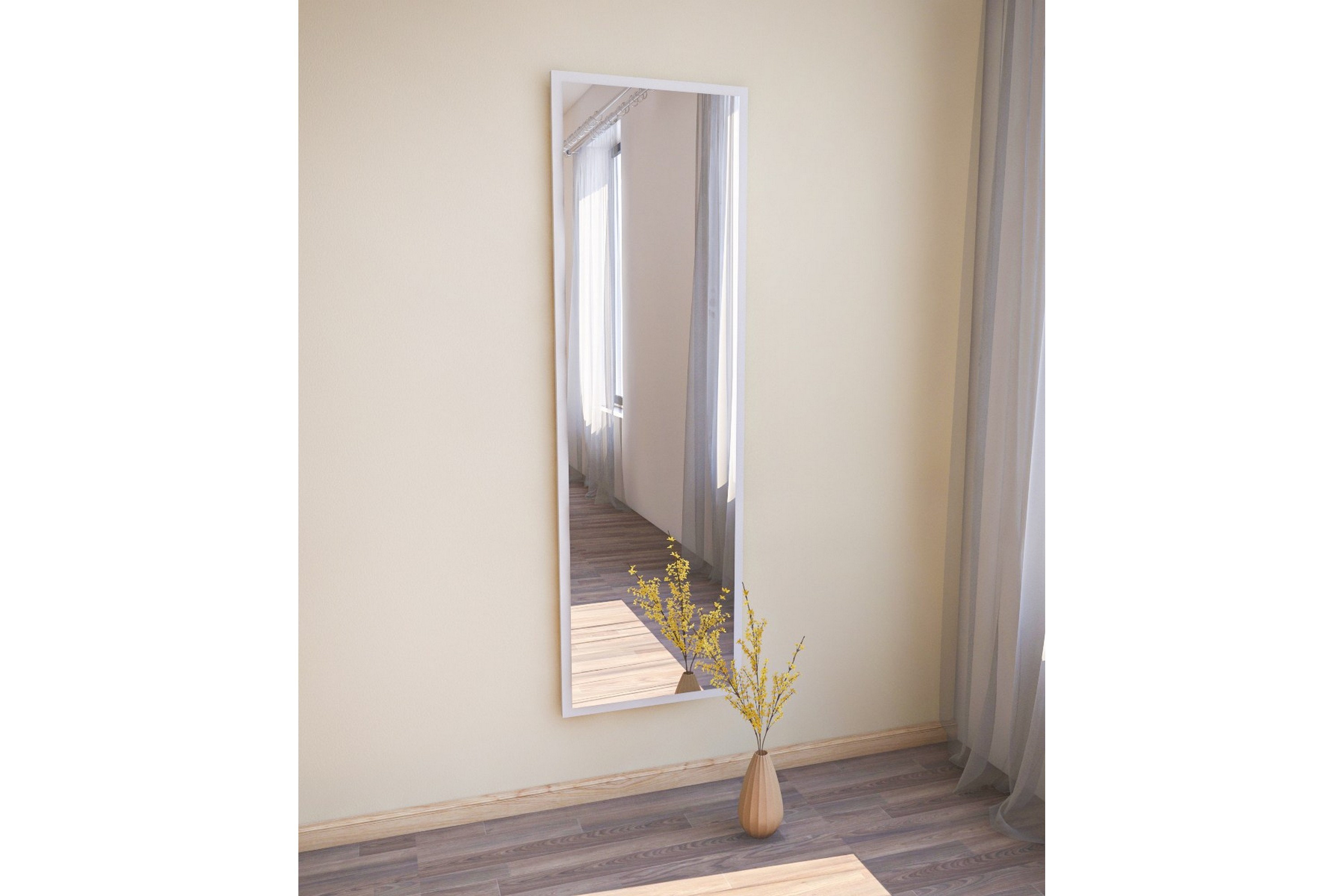 Spegel Tessari 50 cm Rektangulär Vit