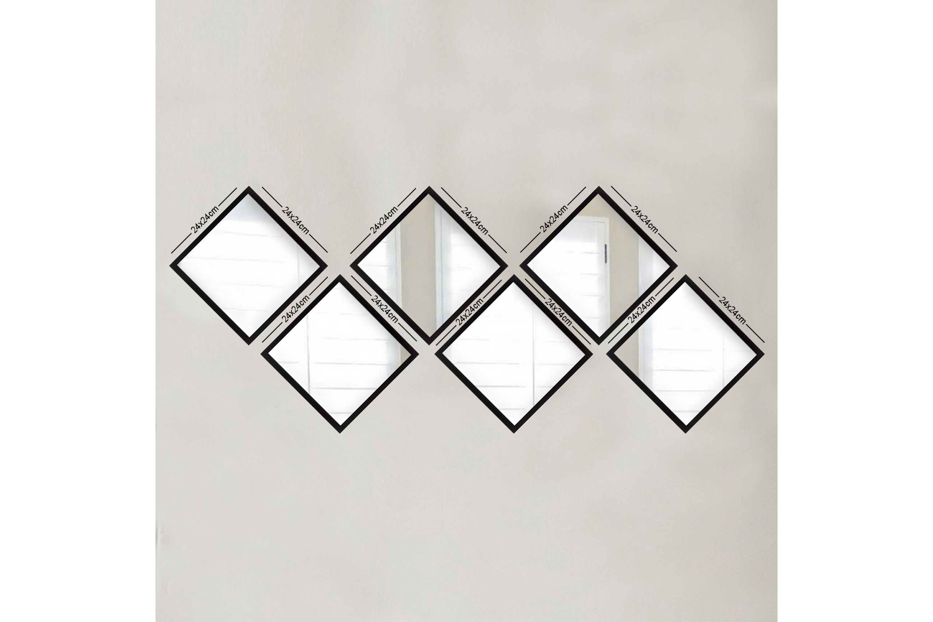 Spegel Velservrook Silver/Svart