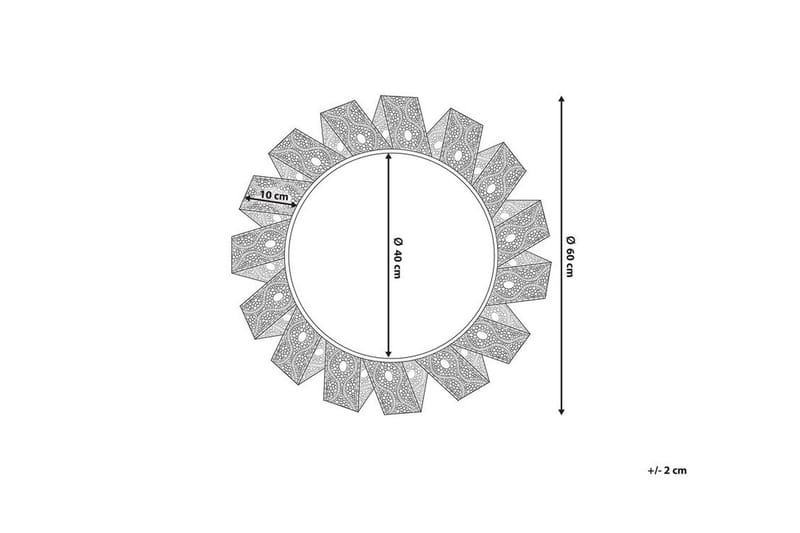 Zatz Spegel Rund 60 cm - Vit - Inredning - Spegel - Hallspegel
