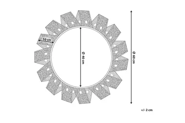 Zatz Spegel Rund 60 cm - Vit - Inredning - Spegel - Hallspegel